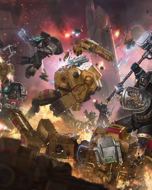 Deathwatch vs T’au Battlesuits by Rafael Teruel 