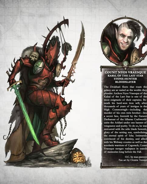 Drukhari Count Nyos Vraesque by Orniris Terensi 