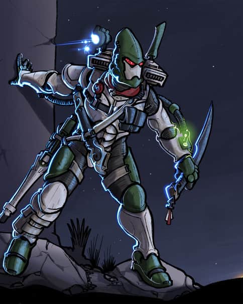 Eldar Guardian by Fabrizio Carminati 