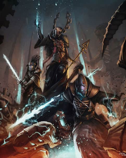 Eldar Last Stand by Misha Savier 