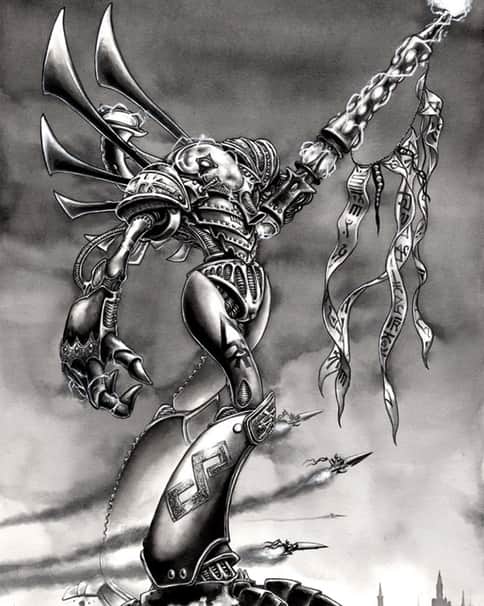 Eldar Warlock Titan by Mark Gibbons 