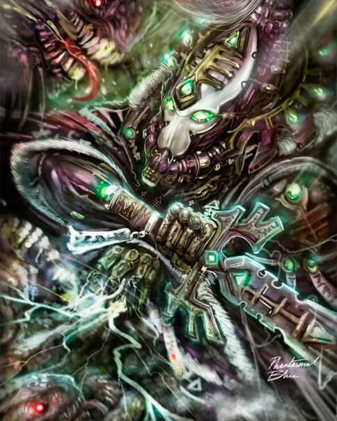 Eldar Warlock by Julian Tan 