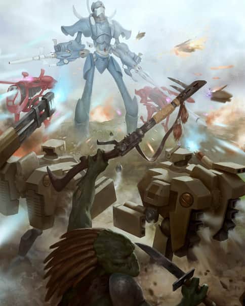 Eldar vs T’au by Maurizio Giorgio 
