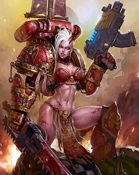 Fallen Sister of Khorne by Unknown Artists