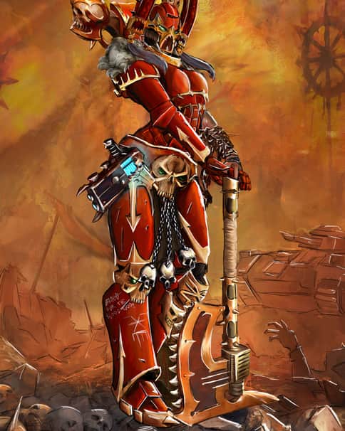 Female Kharn the Betrayer by Yuri Melentev 