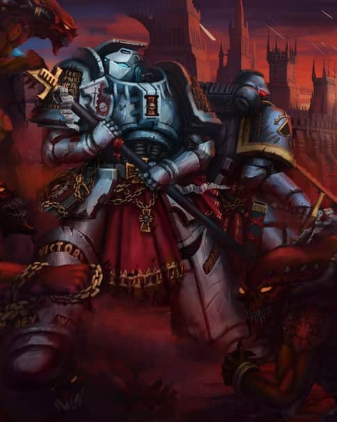 Grey Knight vs Khorne by Dmitry Chertkov 