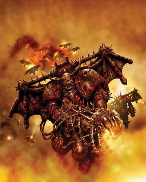 Khornate Chaos Raptor by Clint Langley