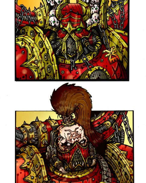 Khorne Berzerkers by Vasiliy Loginov 