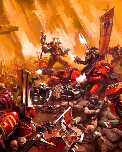 Khorne vs Blood Angels by Phil Moss 