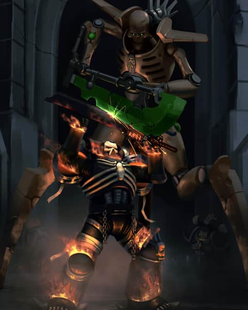 Legion of the Damned vs Necron Skorpekh by Boris Tsui 