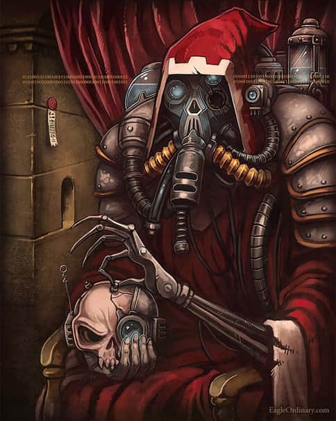 Magos with Skull by Sarah Kaiser 