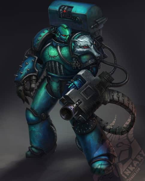 Messor Bitterhand (Alpharius) in Disguise by Inkary 