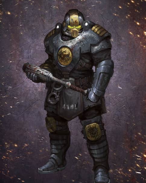 Necromunda Enforcer by Thomas Elliott 
