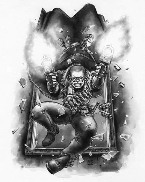 Necromunda Hive Ganger by Mark Gibbons 