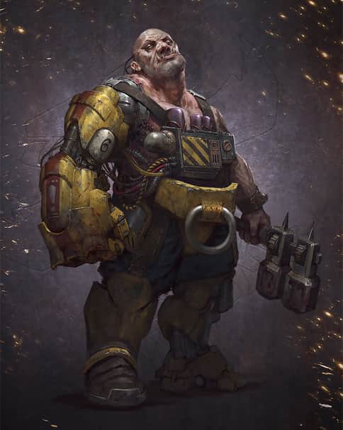 Necromunda Slave Ogryn by Thomas Elliott 