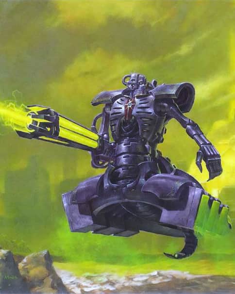 Necron Destroyer by Adrian Smith 