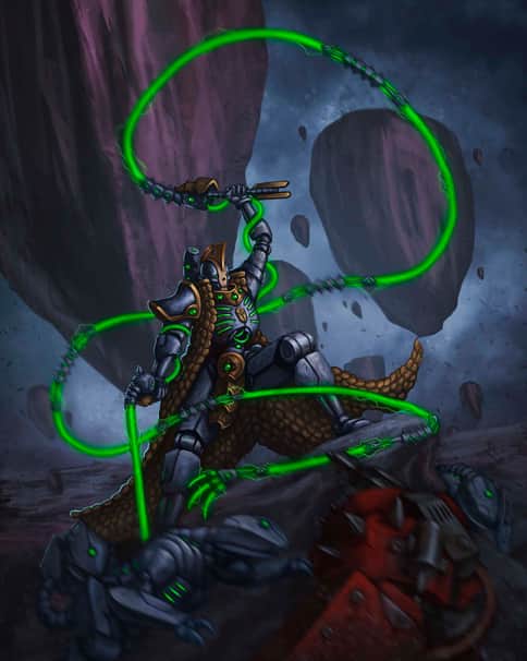 Necron Houndmaster by Andrei Kiselev 