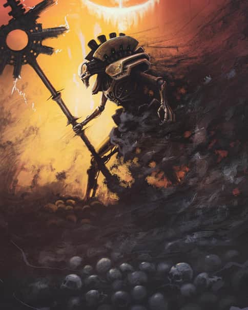 Necron Lord by Dmitrii Ustinov 