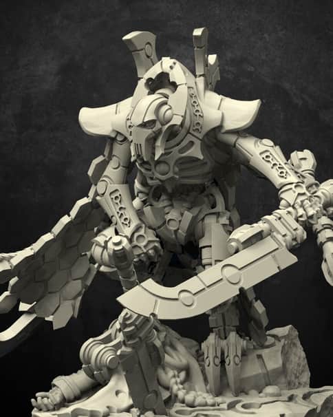 Necron Lord Grivus by Andrew Angel