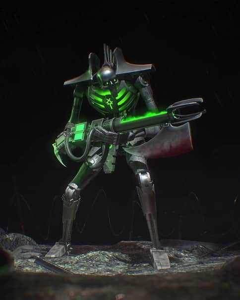 Necron Warrior by Pyotr Pravdyuk
