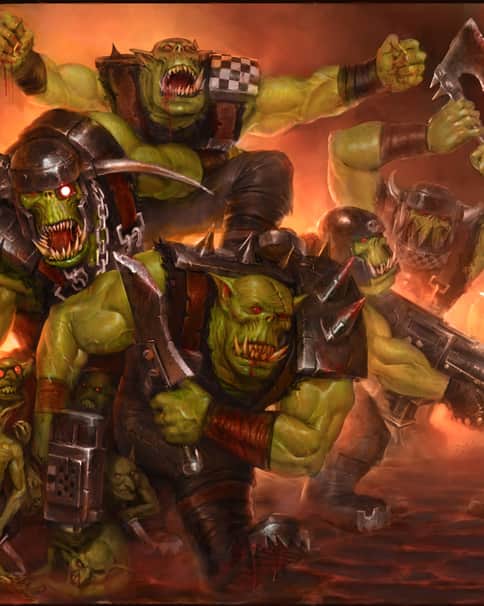Ork Boyz by Lewis Jones 