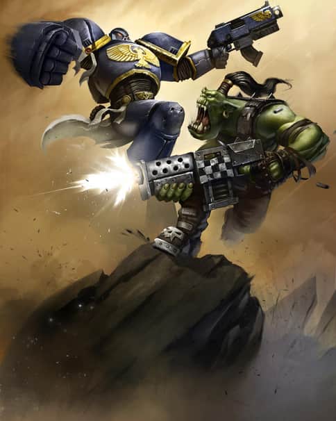 Ork vs Ultramarine by Nikita Orlov 