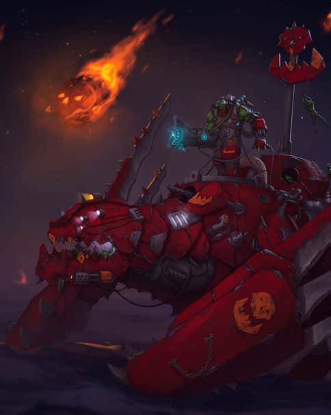 Ork’s Mech Dragon by Andrei Kiselev 