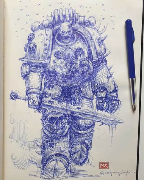 Plague Marine by Miguel Iglesias 