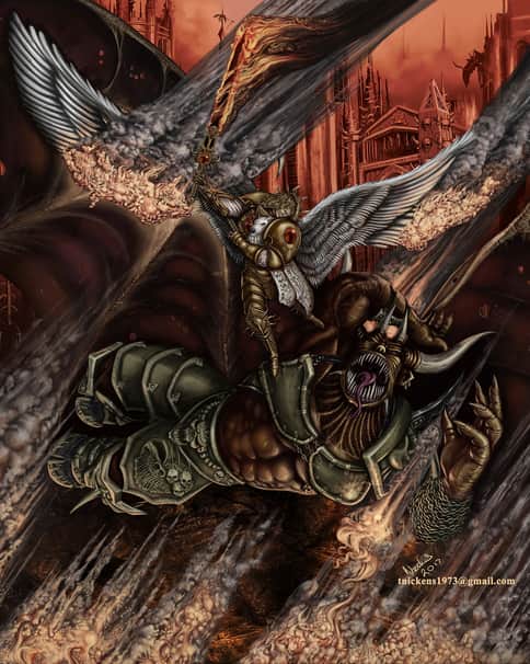 Primarch Sanguinius by Tim Nickens 
