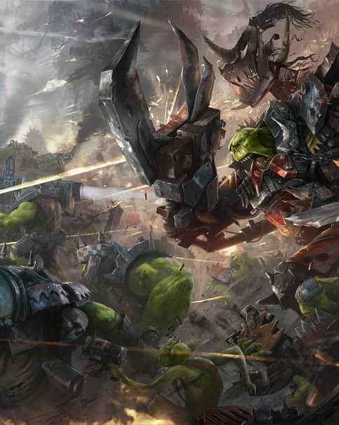 Raging Ork Horde by Henry Peters Raging Ork Horde by Henry Peters