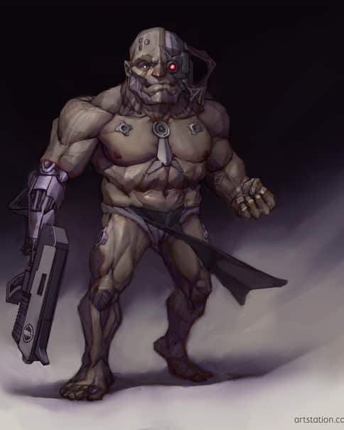 Rogue Trader Space Marine by Alexey Potorochin 