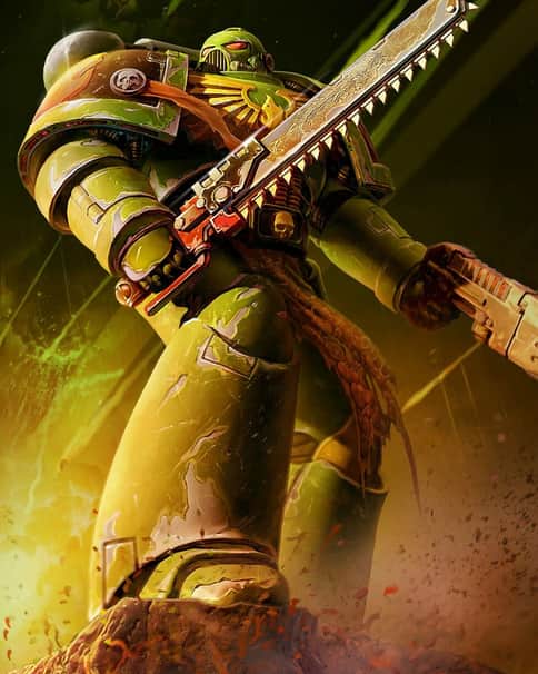Salamander Space Marine by Cheol Joo Lee 
