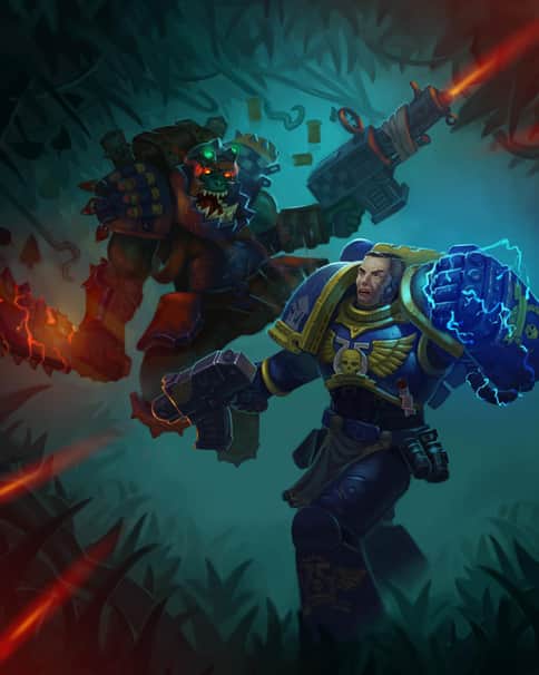 Space Marine vs Ork by Konstantin Emelyanov 