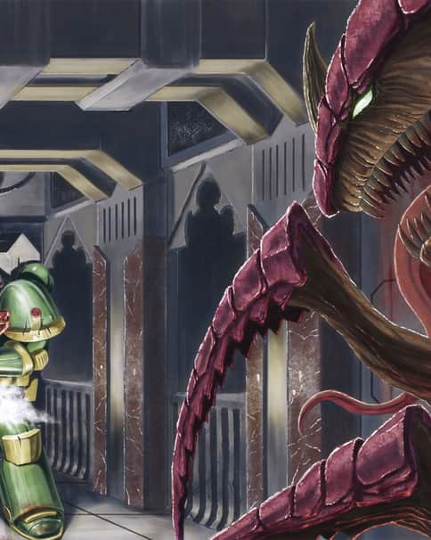 Space Marine vs Tyranid by Ben Pannell 