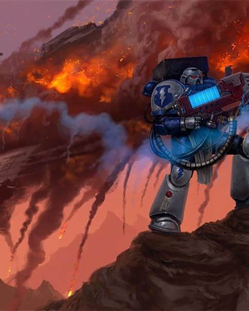 Space Marines by Tony Warne 