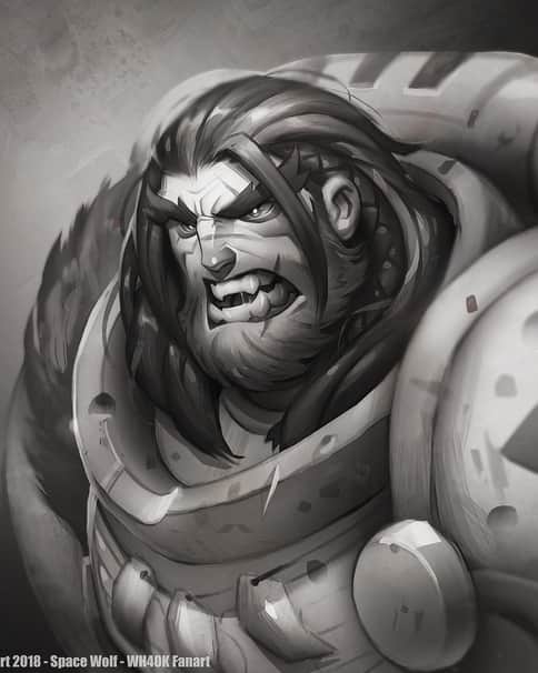Space Wolf by Johannes Helgeson 