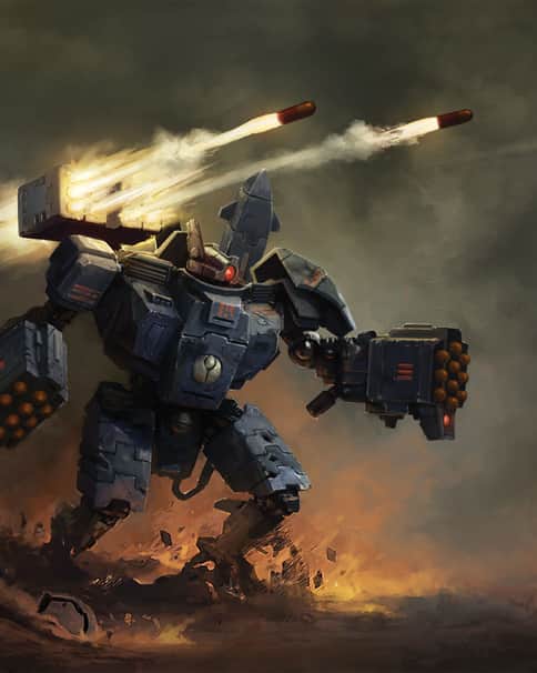 T’au Battlesuit: Broadside by Andrius Anezin