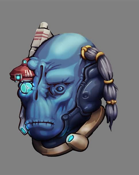 T’au Warrior Portrait by Dicey June 