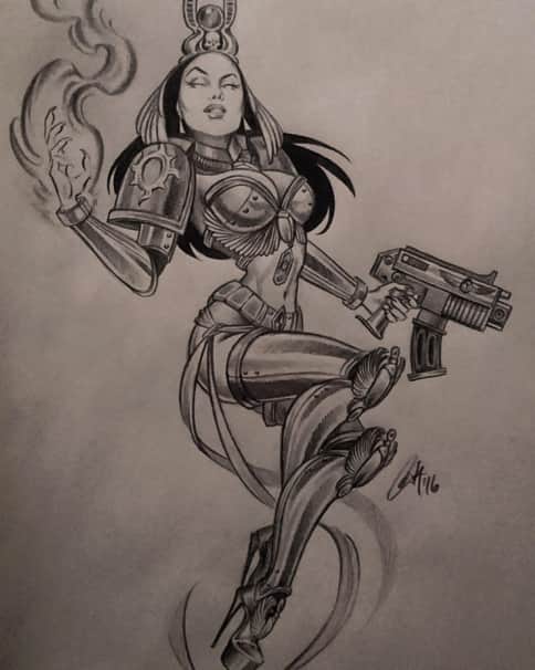 Thousand Sons Pinup by Cecilia Murillo Valdez Thousand Sons Pinup by Cecilia Murillo Valdez