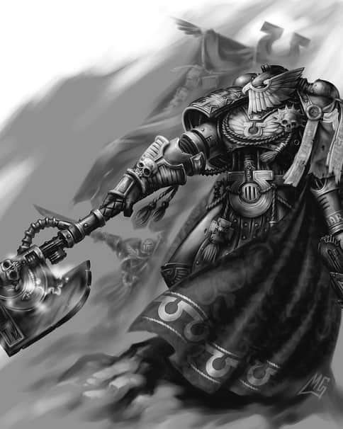 Ultramarine Honour Guard by Mark Gibbons 