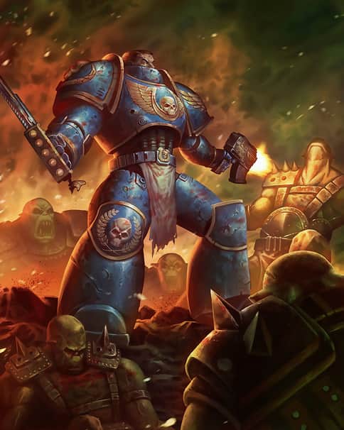 Ultramarine vs Orks by Fredrick Runtu 