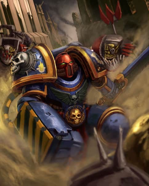 Ultramarines Devastator Squad by Konrad Langa 