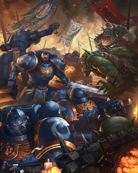 Ultramarines vs Orks by Nemanja Stankovic 