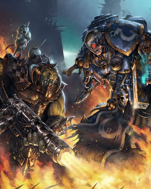 Ultramarines vs Orks by Adam Isailovic 