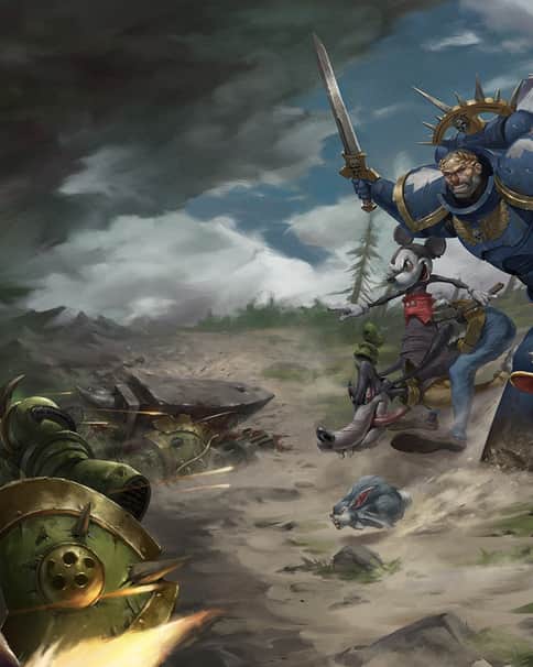 Warhammer / Disney Fanart by Pavel Shut 