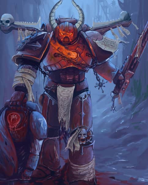 Word Bearer and Ultramarine Scout by Dimitrij Gontschar 