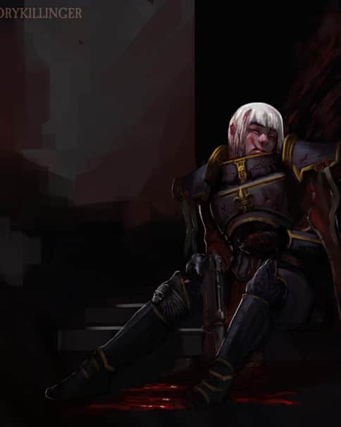 Wounded Sororitas by Stefan Ristić 
