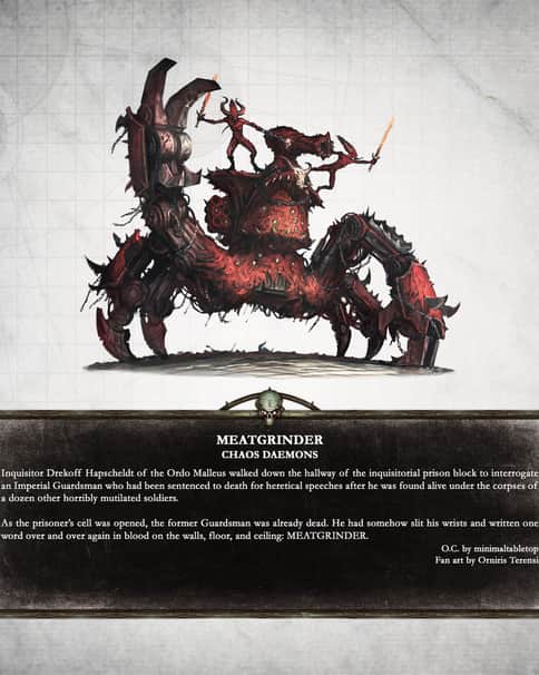 Chaos Daemons Meatgrinder by Orniris Terensi Chaos Daemons Meatgrinder by Orniris Terensi