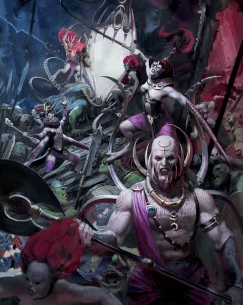 Heralds of Slaanesh by Phil Moss 