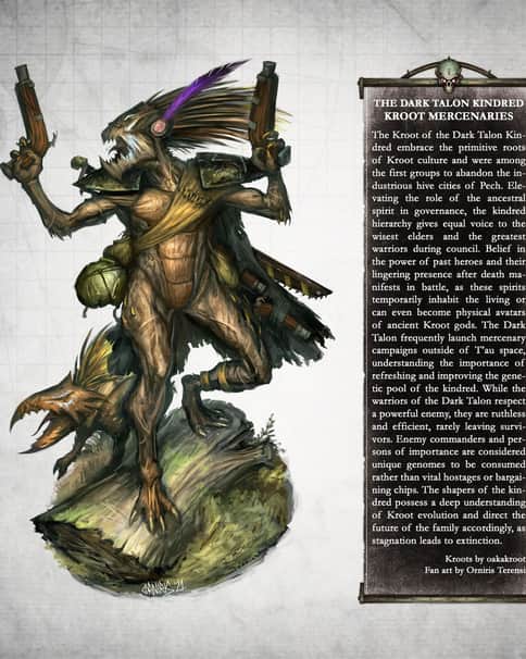 Kroot Mercenaries by Orniris Terensi 